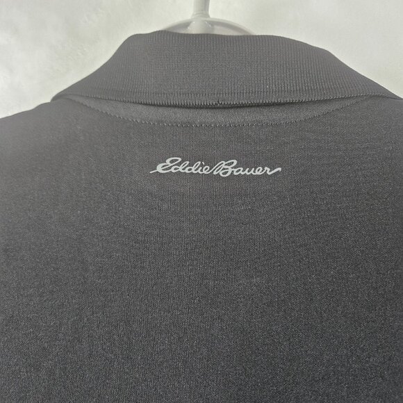 Eddie Bauer Men's Shirt Sz TXL FreeDry Short Sleeve Golf Polo Black Performance - Picture 4 of 10